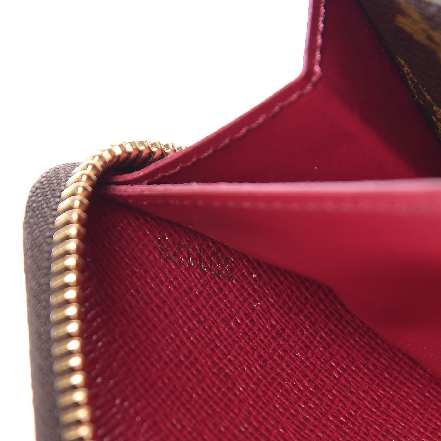 Louis Vuitton Monogram Clemence Wallet Fuchsia 7 of 7