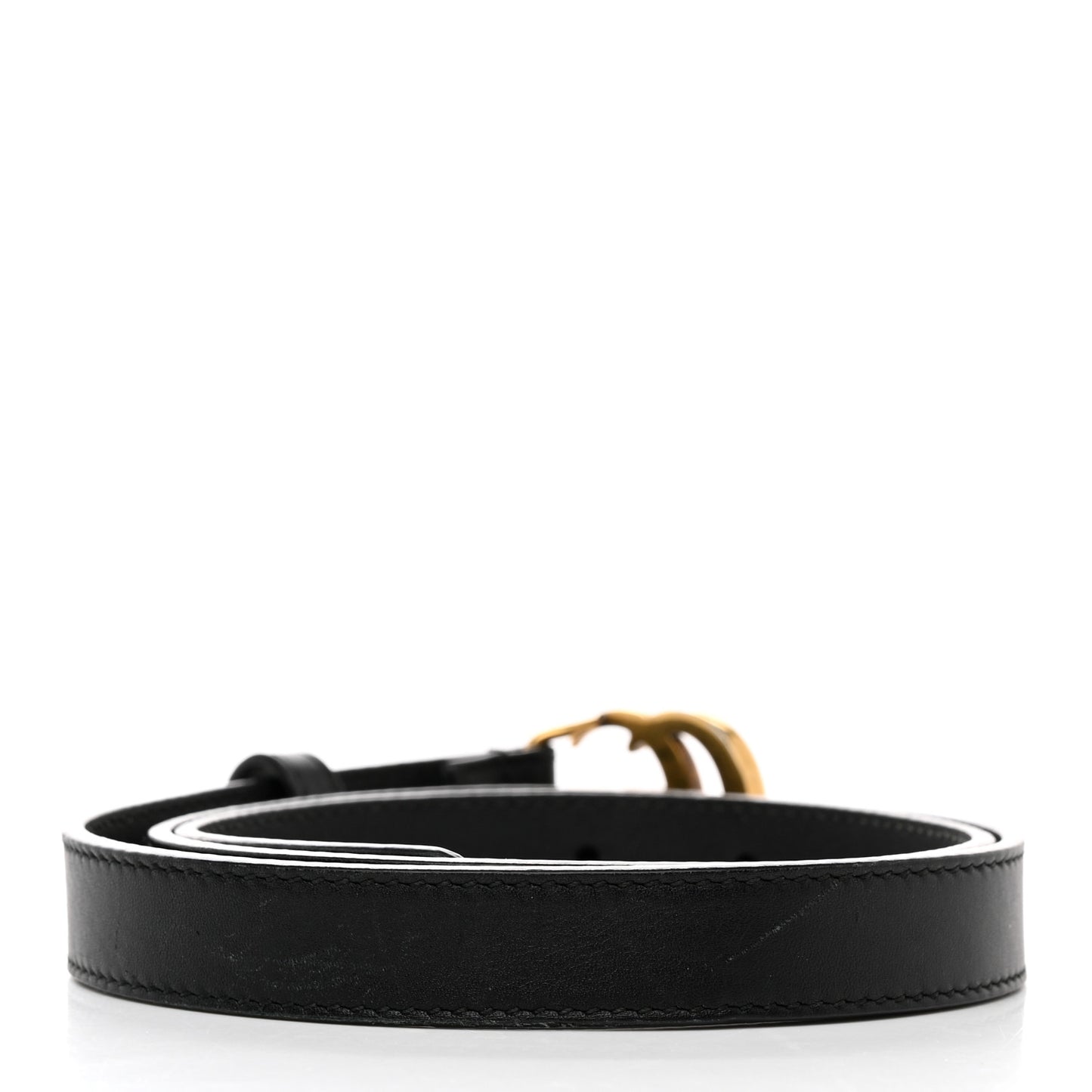 Calfskin Double G 20mm Belt 75 30 Black