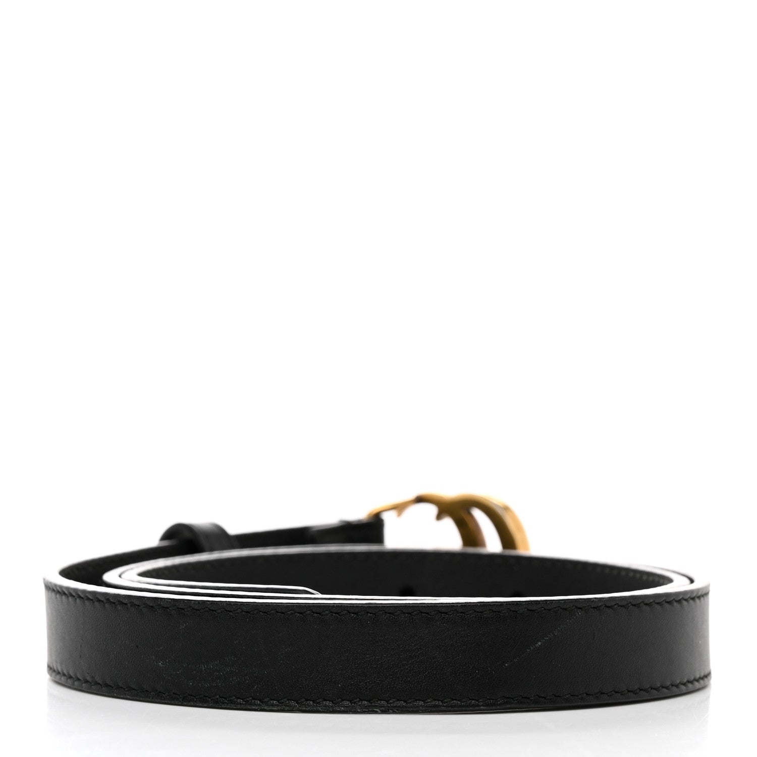 Gucci Calfskin Double G 20mm Belt 75 30 Black 2 of 6