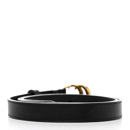 Gucci Calfskin Double G 20mm Belt 75 30 Black 2 of 6