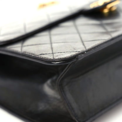 Chanel Lambskin Quilted Medium Single Flap Black 12 of 20