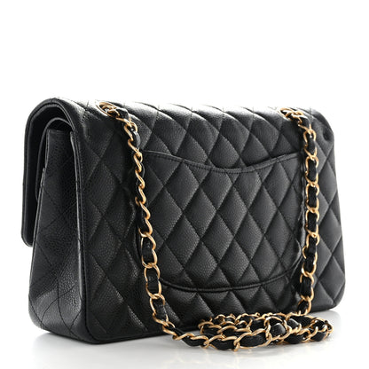 Chanel Caviar Quilted Medium Double Flap Black 3 of 11
