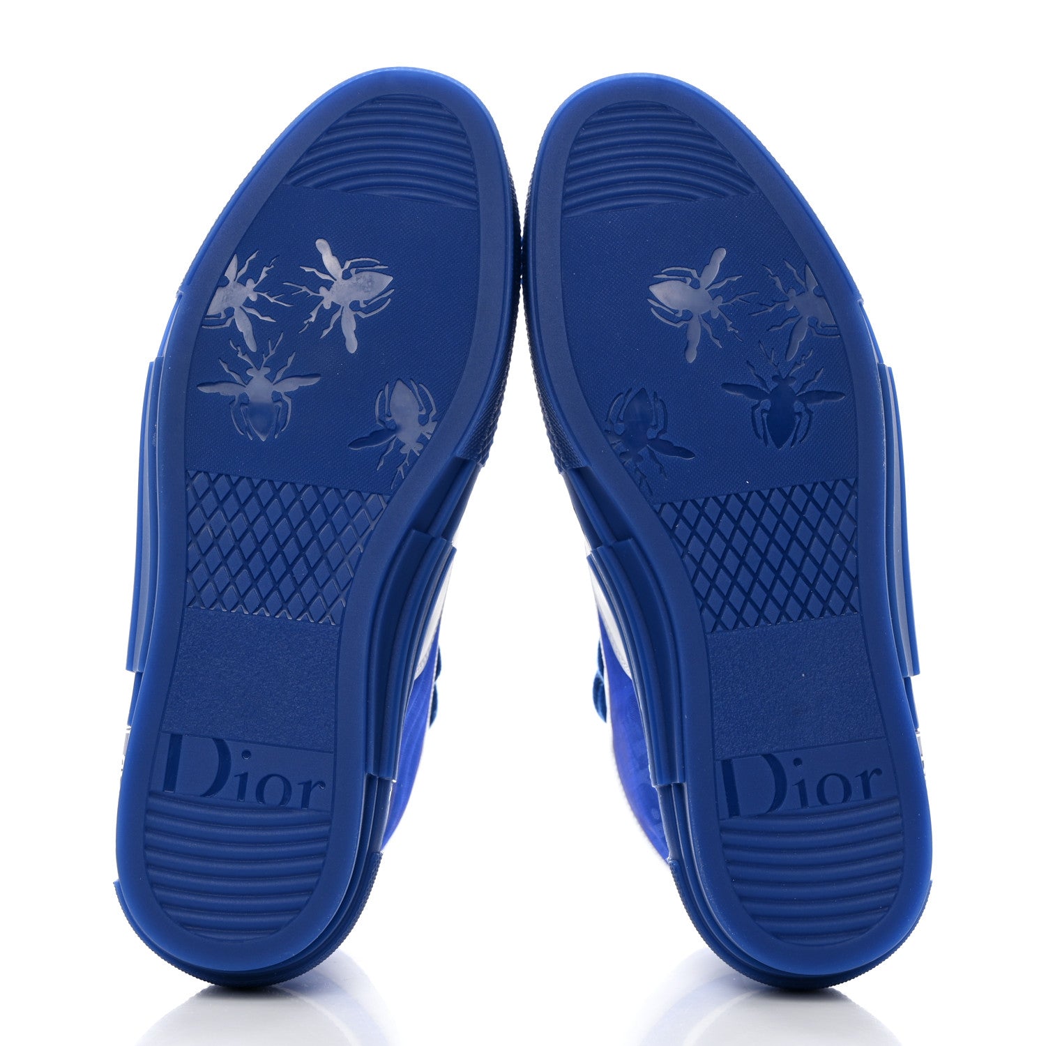 Christian Dior Technical Canvas Oblique Mens B23 High Top Sneakers 41 Blue 5 of 9