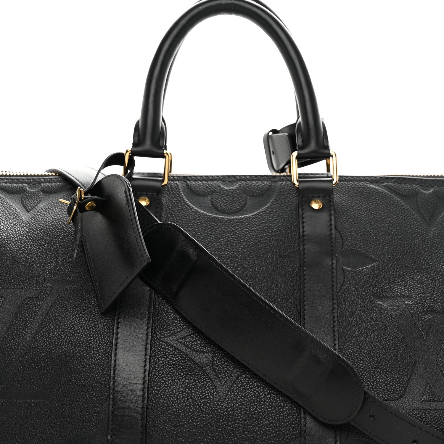 Louis Vuitton Empreinte Monogram Giant Keepall Bandouliere 45 Black 6 of 8