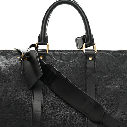 Louis Vuitton Empreinte Monogram Giant Keepall Bandouliere 45 Black 6 of 8