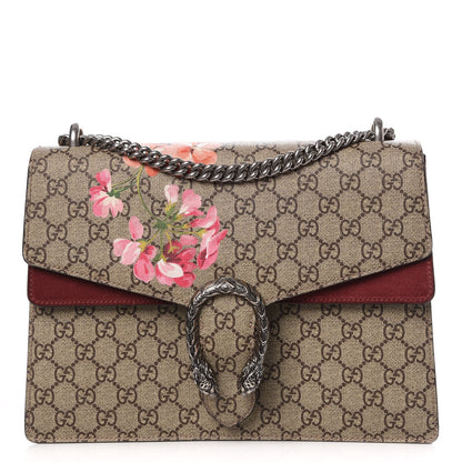 Gucci GG Supreme Monogram Blooms Medium Dionysus Shoulder Bag Beige Multicolor Dry Rose 1 of 9