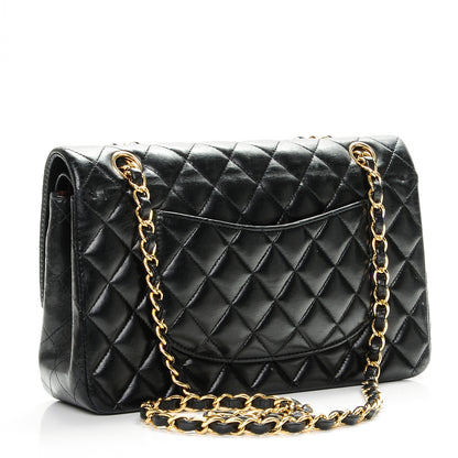 Chanel Lambskin Quilted Medium Double Flap Black 3 of 8