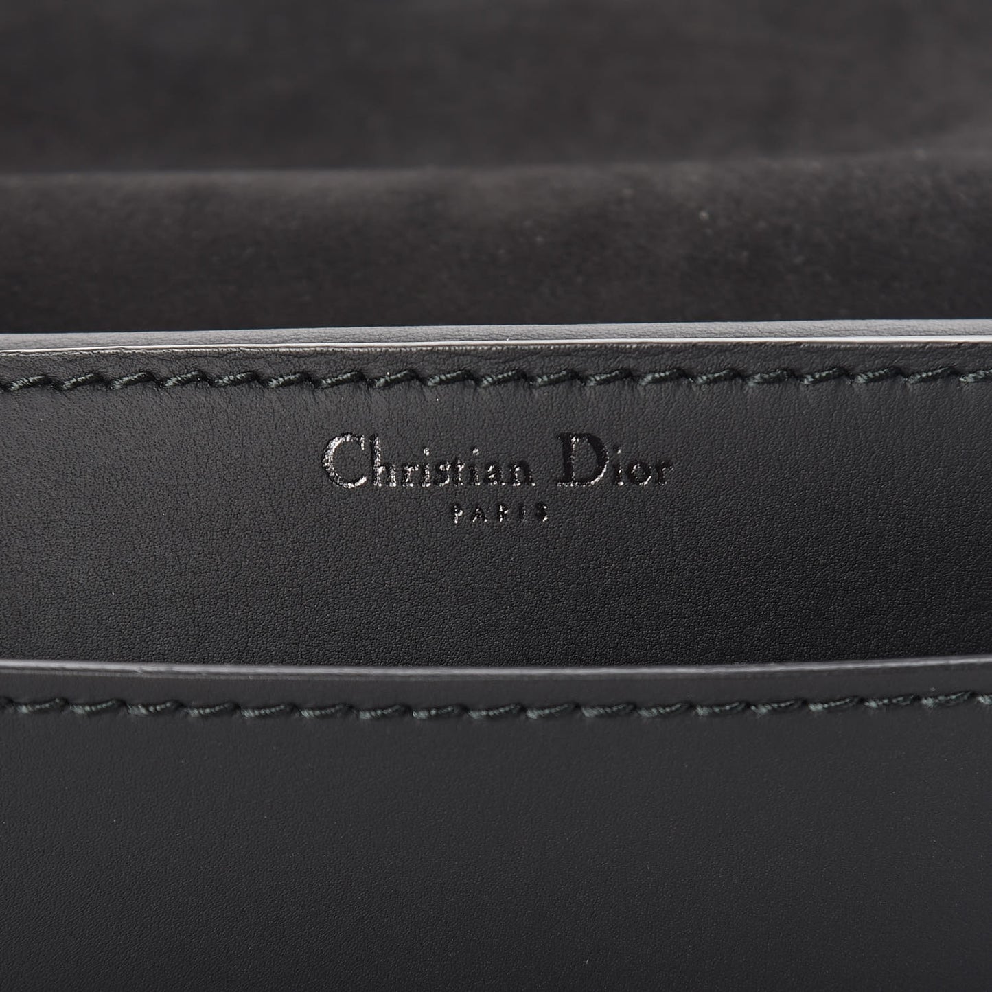 Ultra Matte Calfskin J'Adior Chain Flap Bag Black