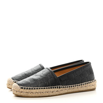 Gucci Guccissima Signature Espadrilles 37.5 Black 3 of 9