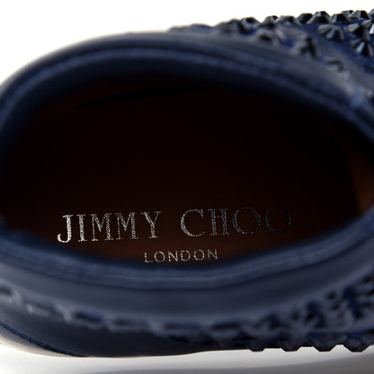 Jimmy Choo Calfskin Patent Studded Tokyo Sneakers 35.5 Navy 9 of 9