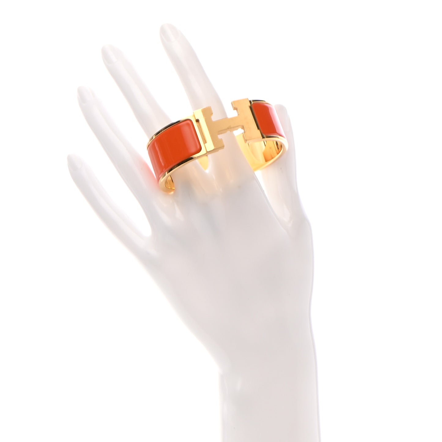 Enamel Wide Clic Clac H Bracelet PM Capucine