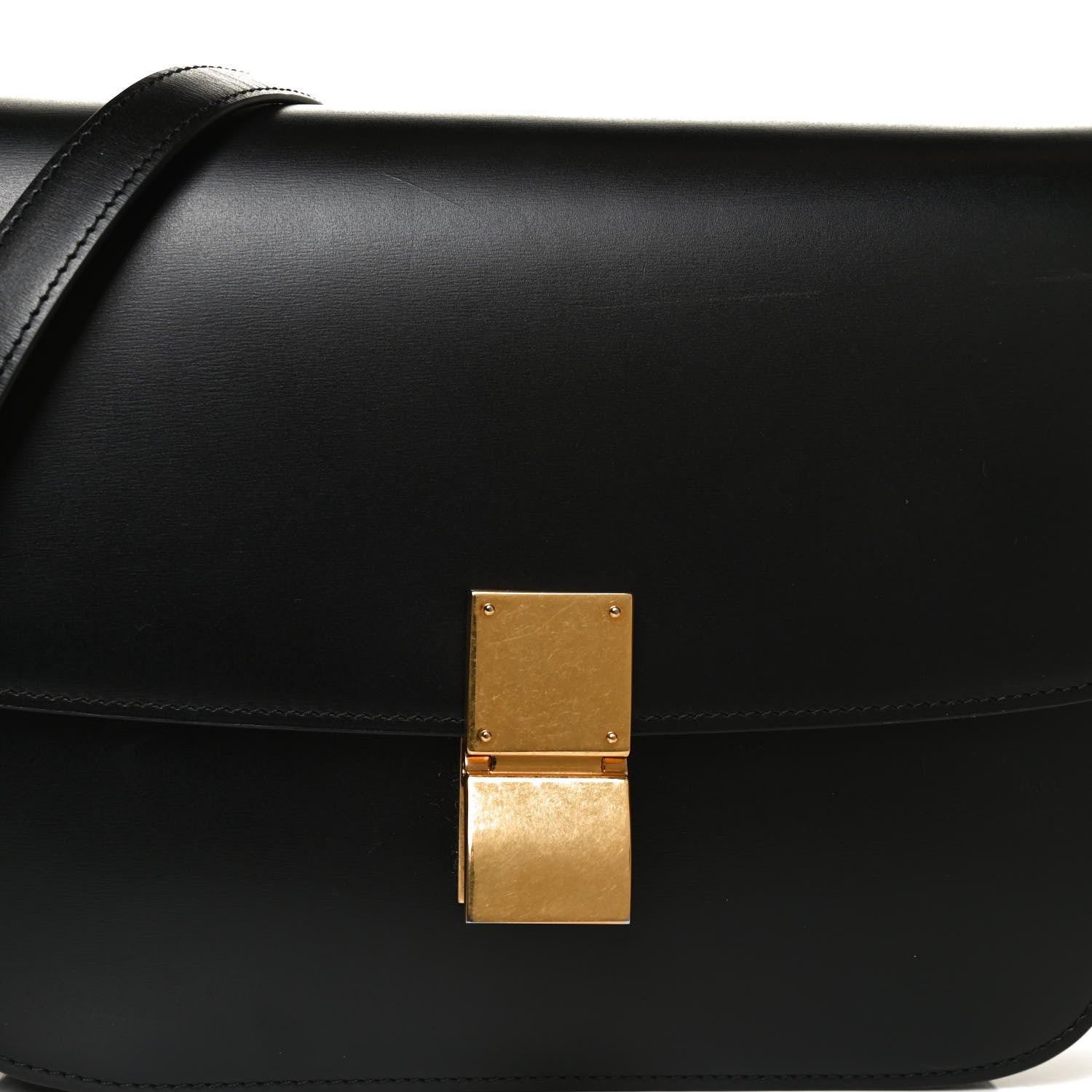 Celine Box Calfskin Medium Classic Box Flap Bag Black 8 of 11