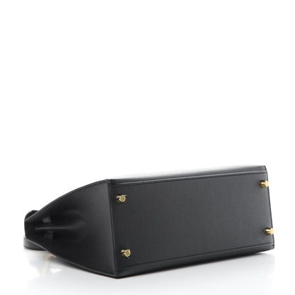 Hermes Epsom Kelly Sellier 28 Black 4 of 11