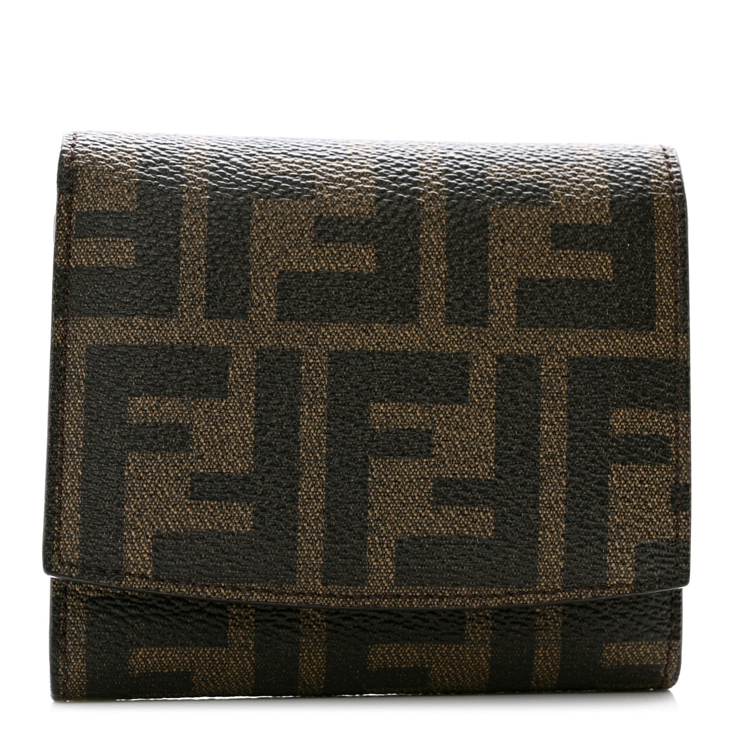 Vitello Elite Zucca Compact Wallet Tobacco