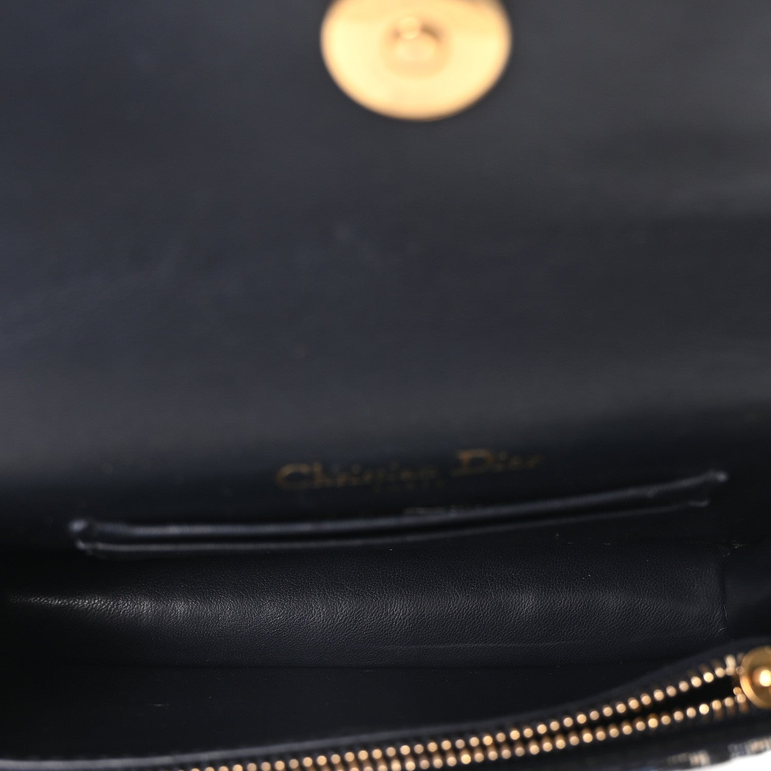 Christian Dior Oblique Saddle Belt Bag Blue 5 of 9