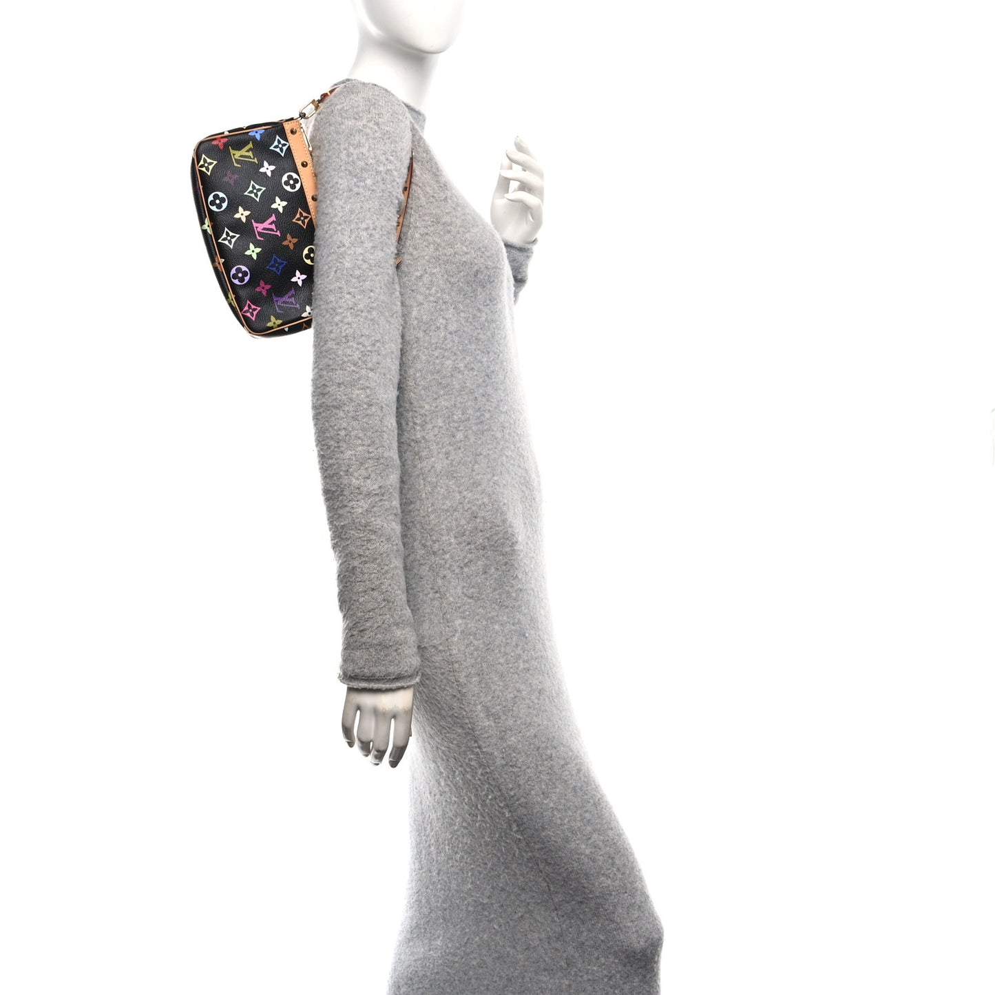 Monogram Multicolor Pochette Accessories Black