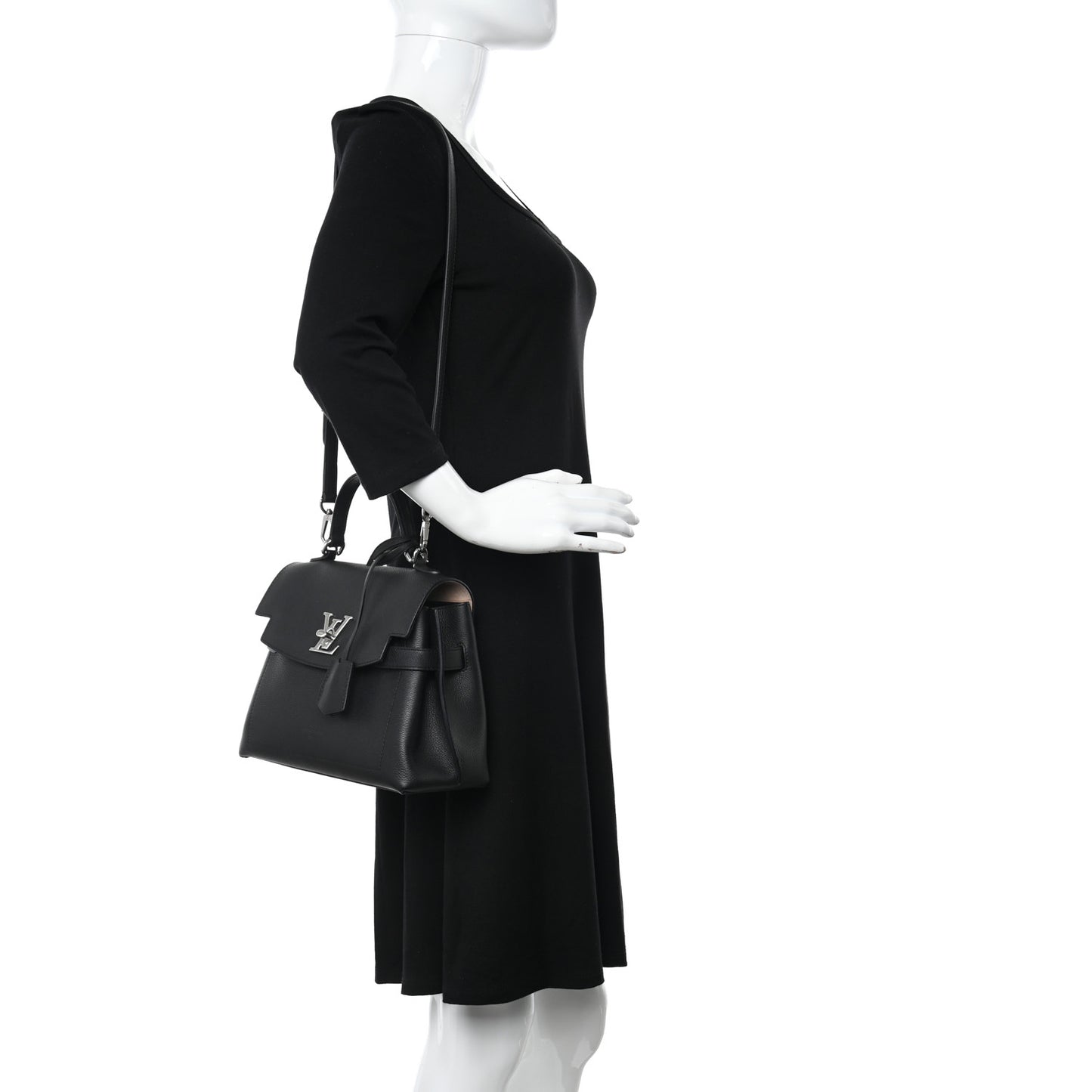Calfskin Lockme Ever BB Black
