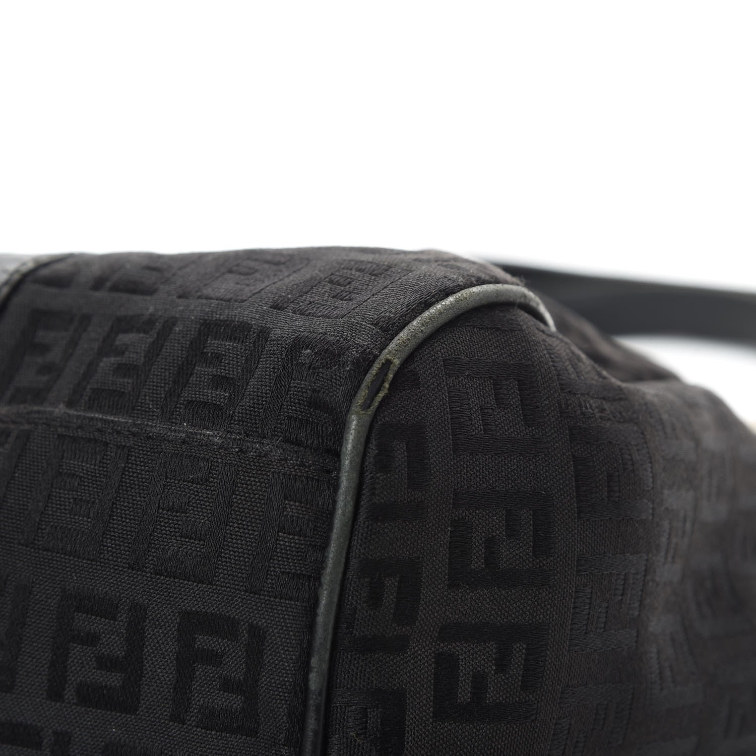 Fendi Zucchino Shoulder Bag Black 11 of 17