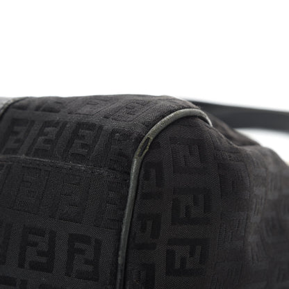 Fendi Zucchino Shoulder Bag Black 11 of 17