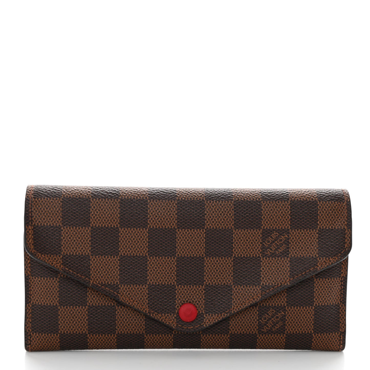 Damier Ebene Josephine Wallet Red