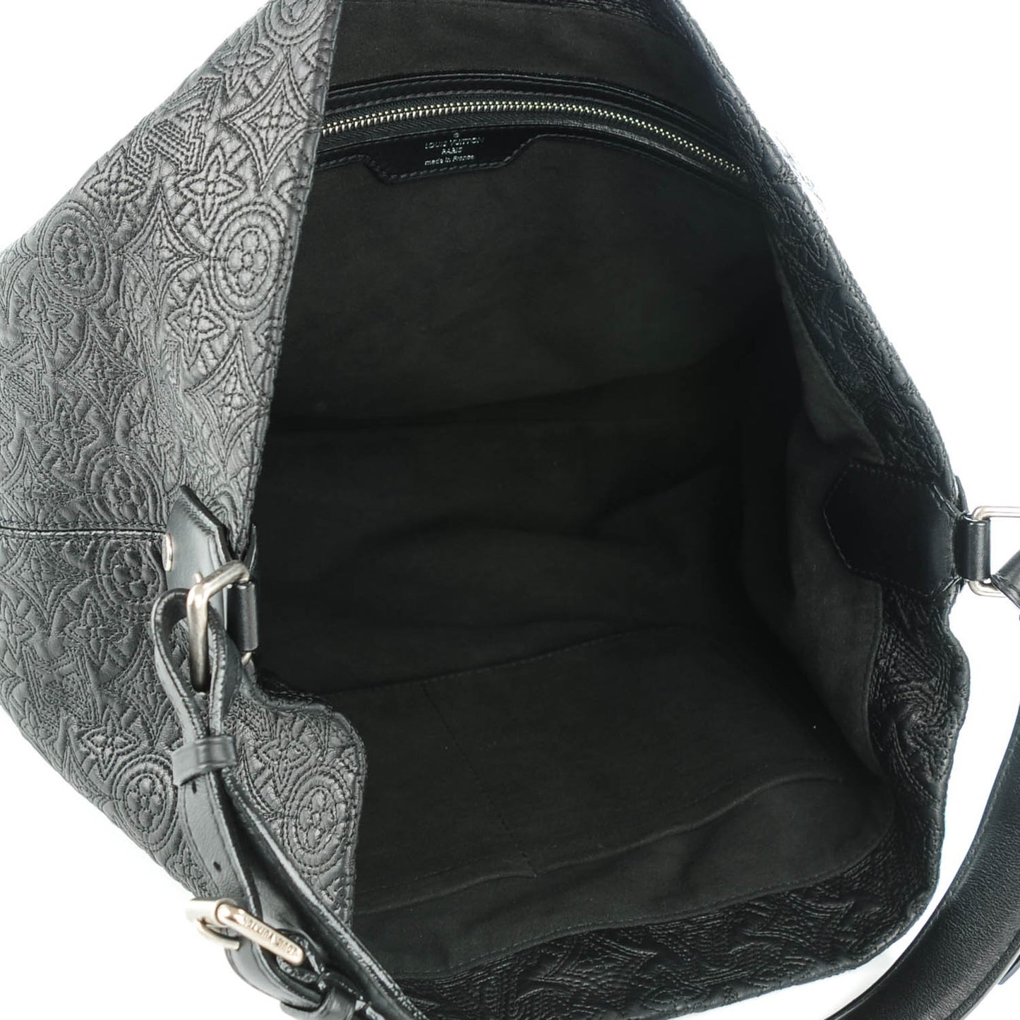 Monogram Lambskin Antheia Hobo PM Black