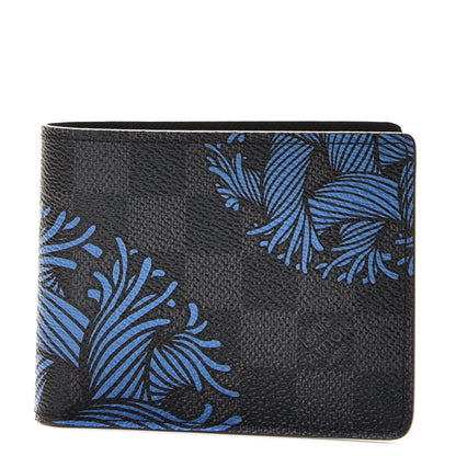 Louis Vuitton Damier Graphite Rope Slender Wallet Blue 1 of 9