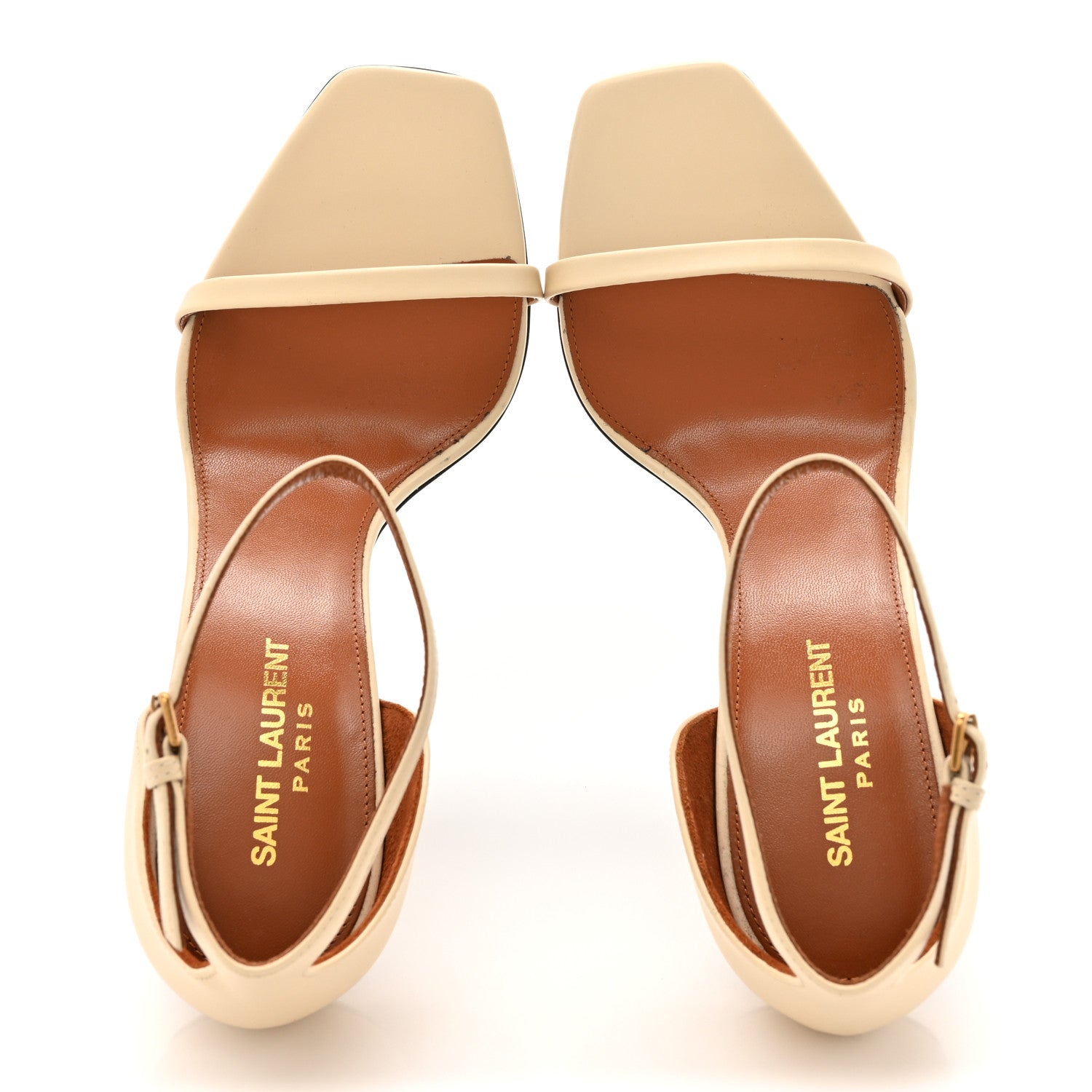 Saint Laurent Calfskin 110 Opyum Sandals  39 Real Beige 2 of 12