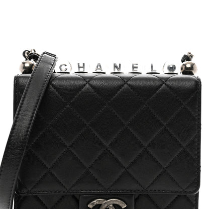 Chanel Goatskin Quilted Chic Pearls Flap Black 5 of 11
