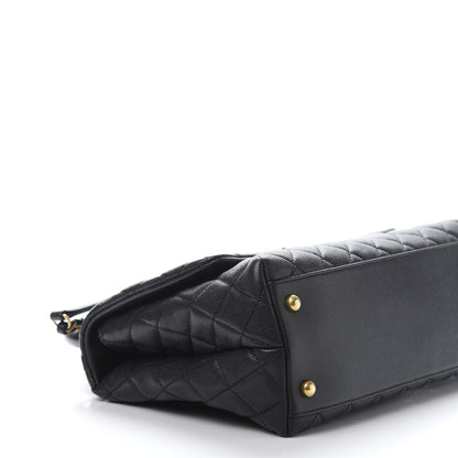 Chanel Caviar Quilted Small Coco Handle Flap Black 7 of 10