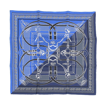 Hermes Silk Grand Manege Cut Bandana Scarf 55 1 of 7