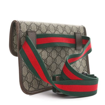 Gucci GG Supreme Monogram Neo Vintage Web Belt Bag Brown 4 of 12