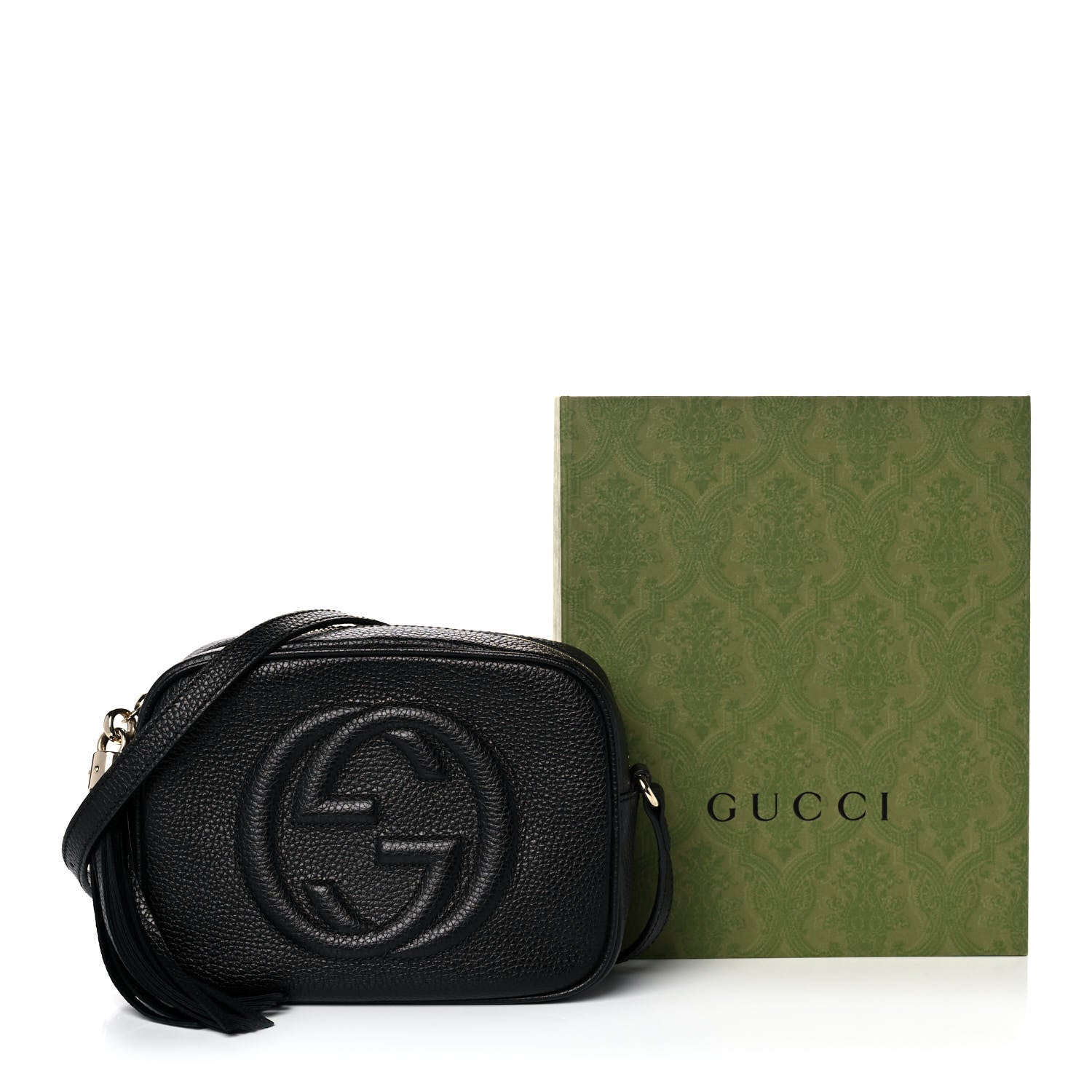 Gucci Pebbled Calfskin Small Soho Disco Bag Black 12 of 12