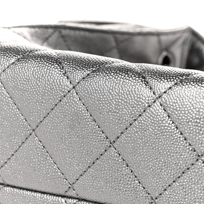 Chanel Metallic Caviar Quilted Small Chanel 25 Handbag Anthracite 11 of 12