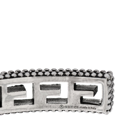 Gucci Sterling Silver Narrow Square G Motif Cuff Bracelet 3 of 5