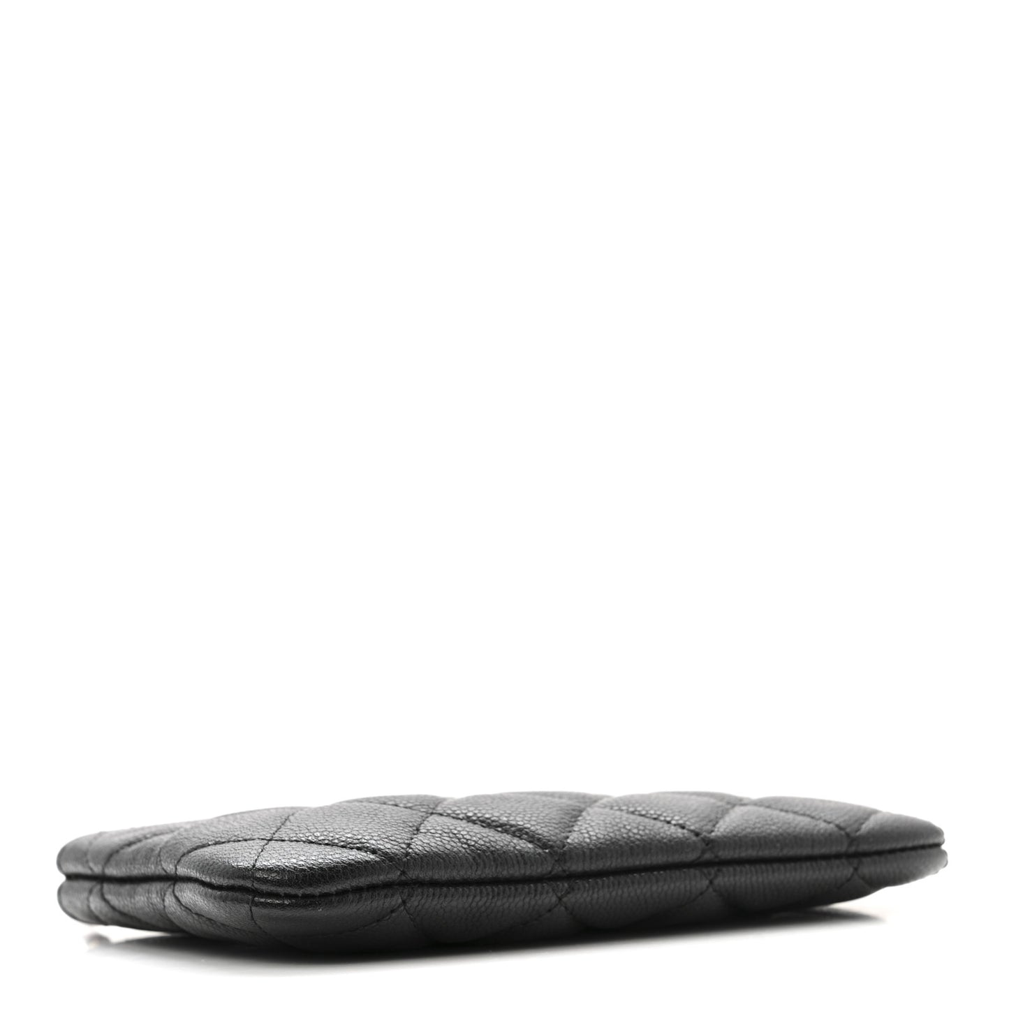 Caviar Quilted Small Cosmetic Case Black