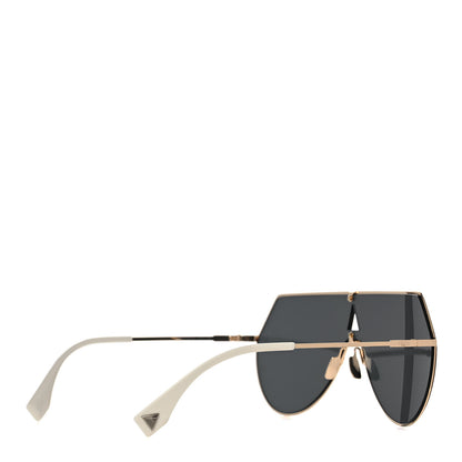 Fendi Metal Mirrored Eyeline Sunglasses FF 0193/S Matte Gold 4 of 7