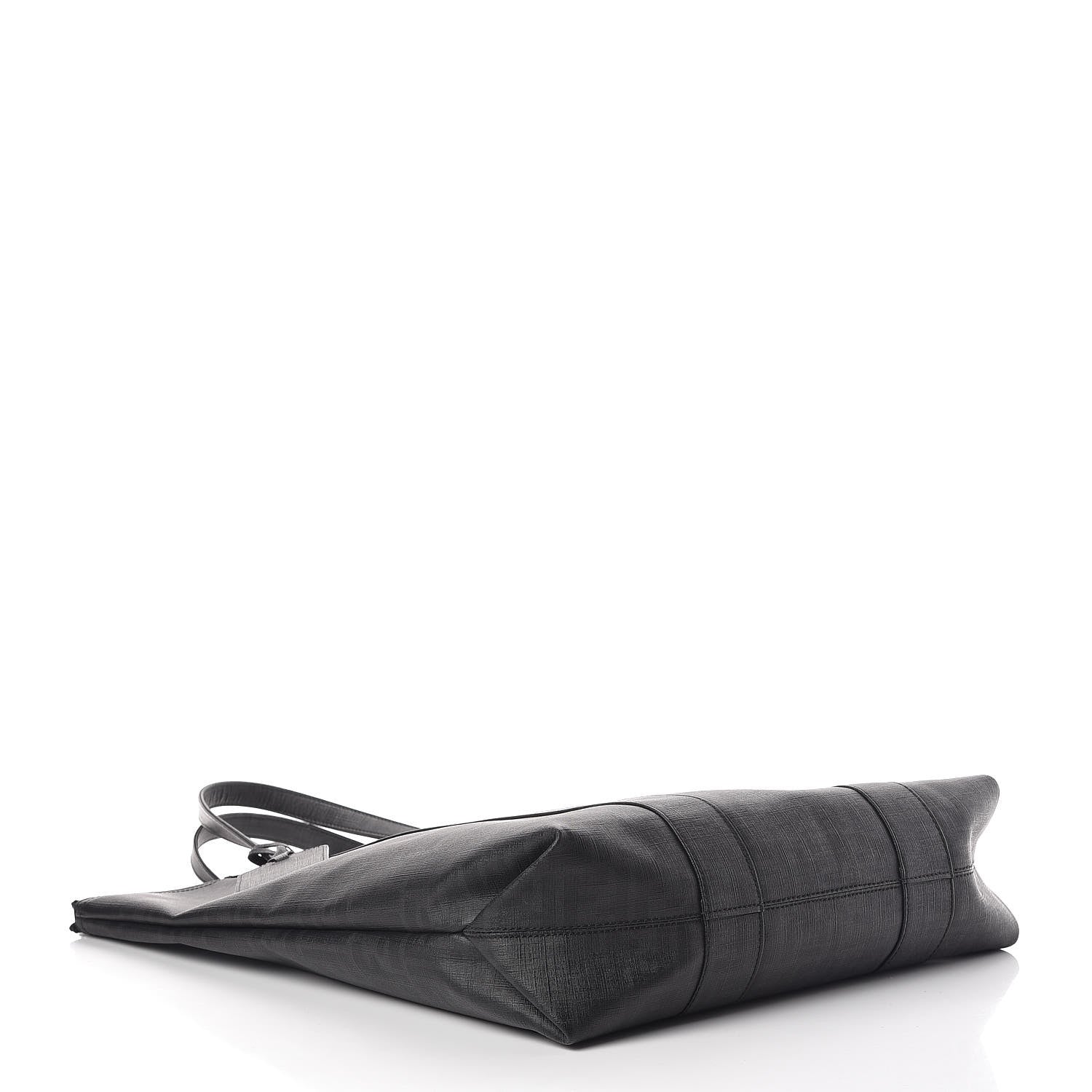 Fendi Zucca Spalmati Top Handle Tote Black 4 of 9