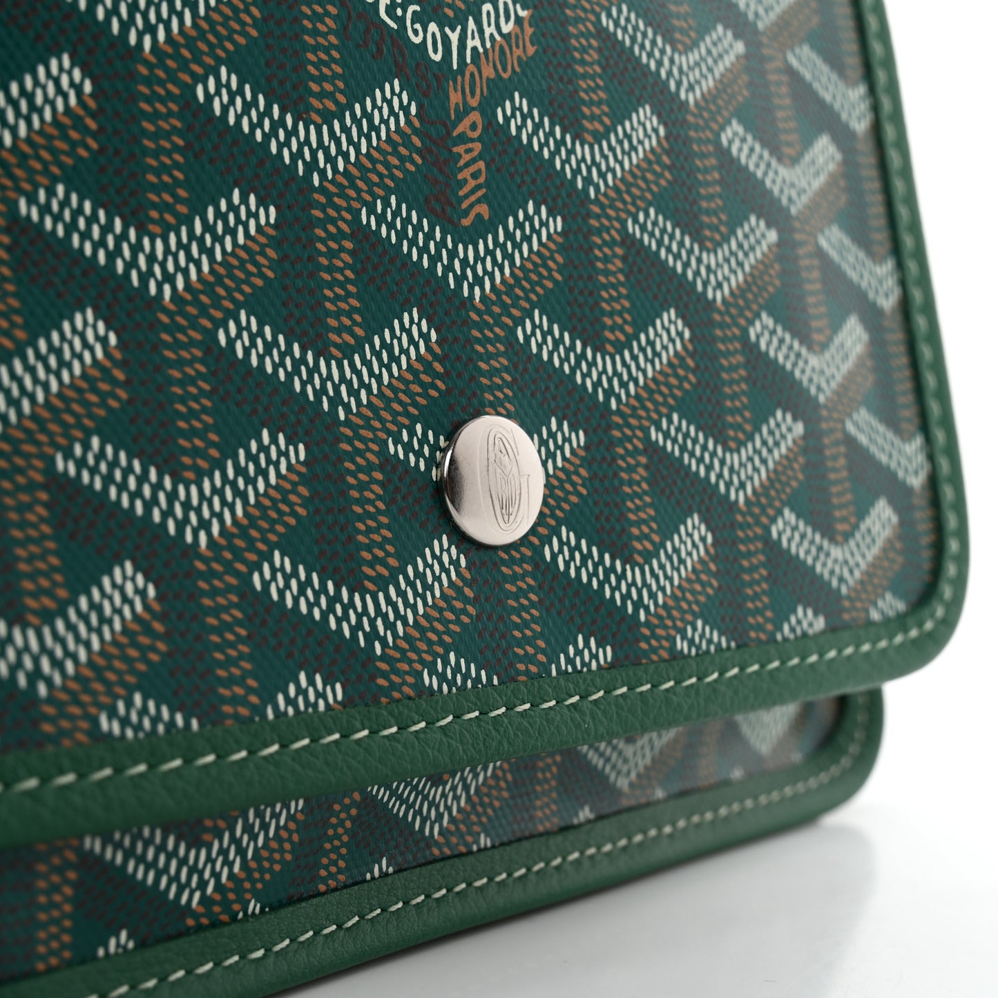 Goyardine Plumet Wallet Clutch Green
