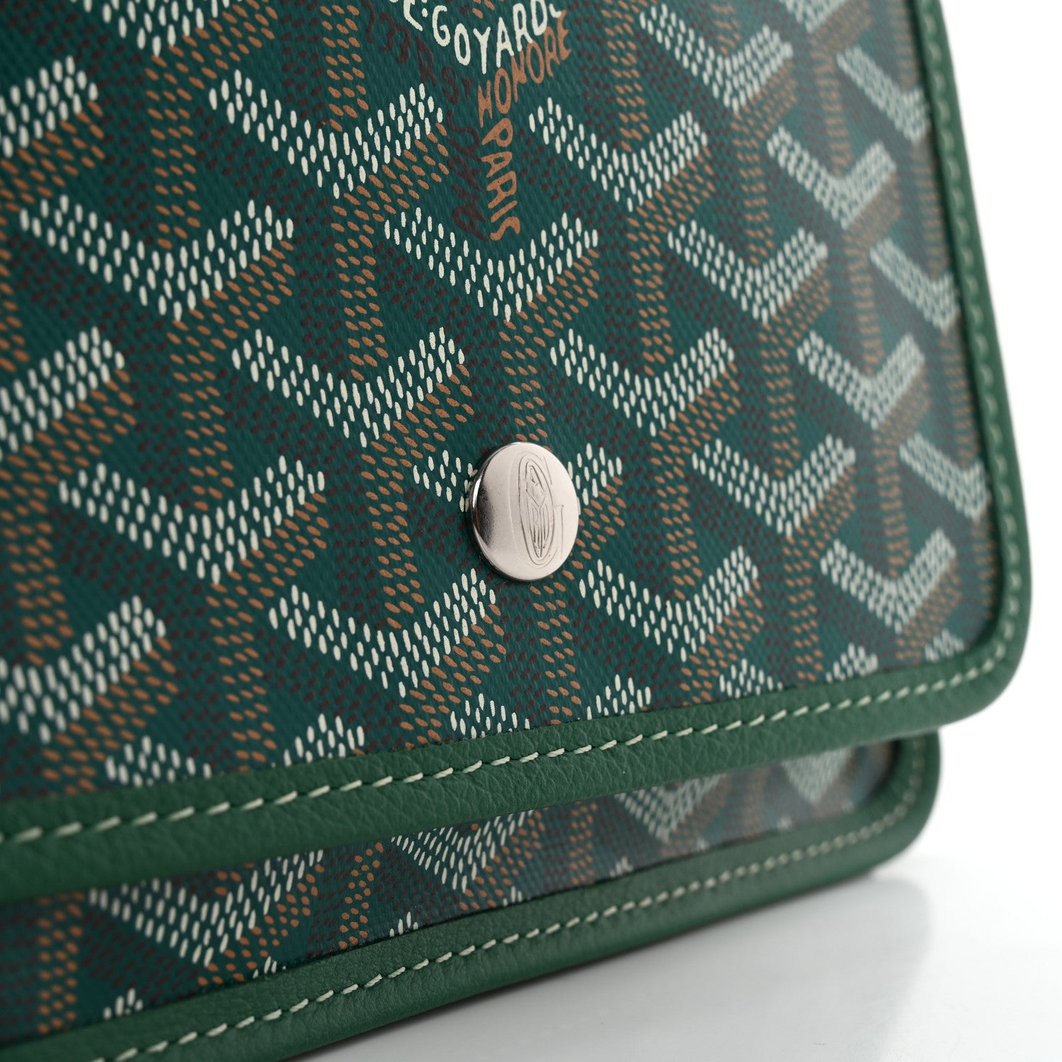 Goyard Goyardine Plumet Wallet Clutch Green 6 of 6
