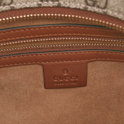 Gucci GG Supreme Monogram Large Linea A Hobo Light Brown 6 of 9