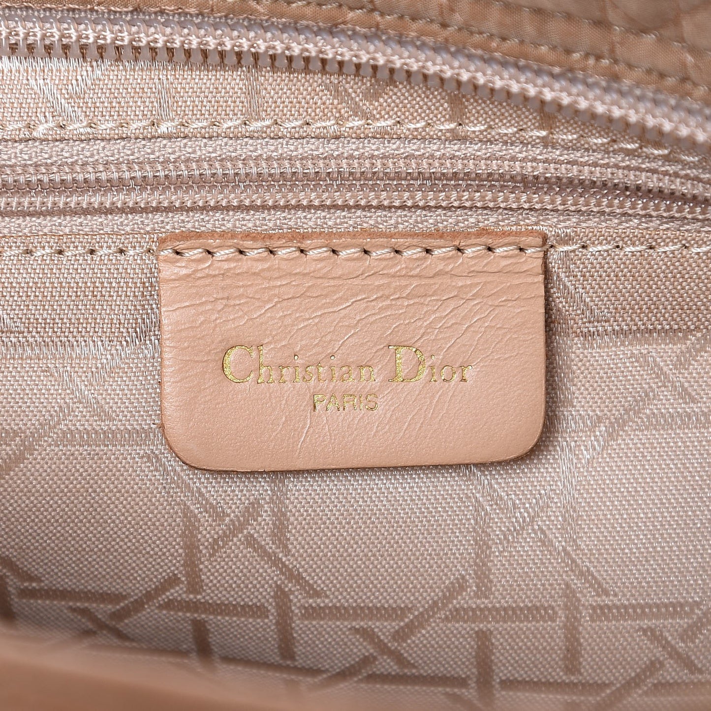 Nylon Cannage Medium Lady Dior Brown