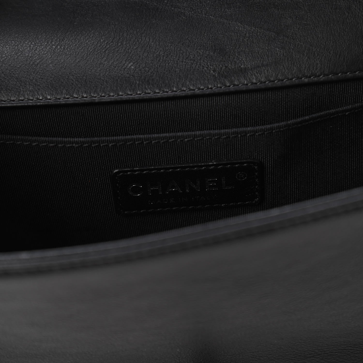 Chanel Calfskin Quilted Medium Boy Flap Black 8 of 11
