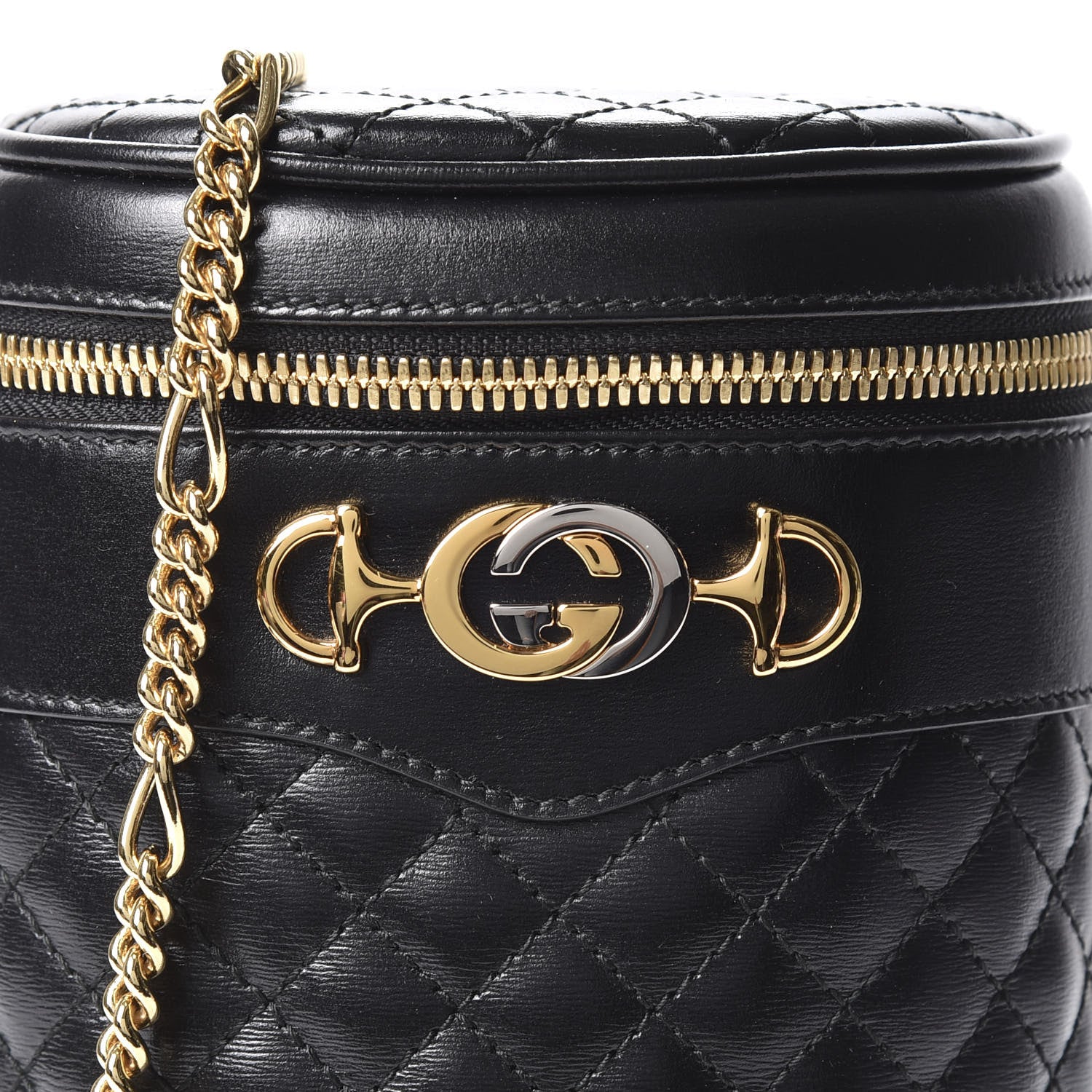 Gucci Calfskin Trapuntata Zumi Belt Bag Black 10 of 11