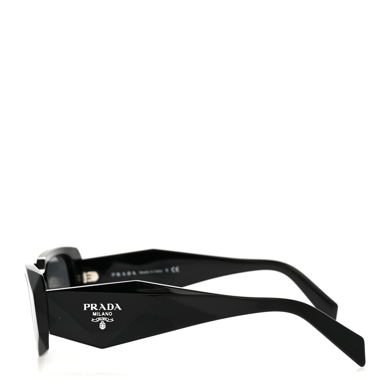 Prada Acetate Symbole Sunglasses SPR 17W Black 3 of 9