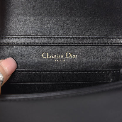 Christian Dior Lambskin Studded Micro Diorama Flap Bag Black 6 of 16