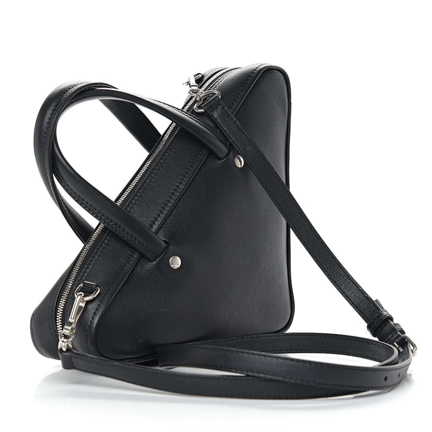 Balenciaga Calfskin XS Triangle Duffle Black 2 of 12