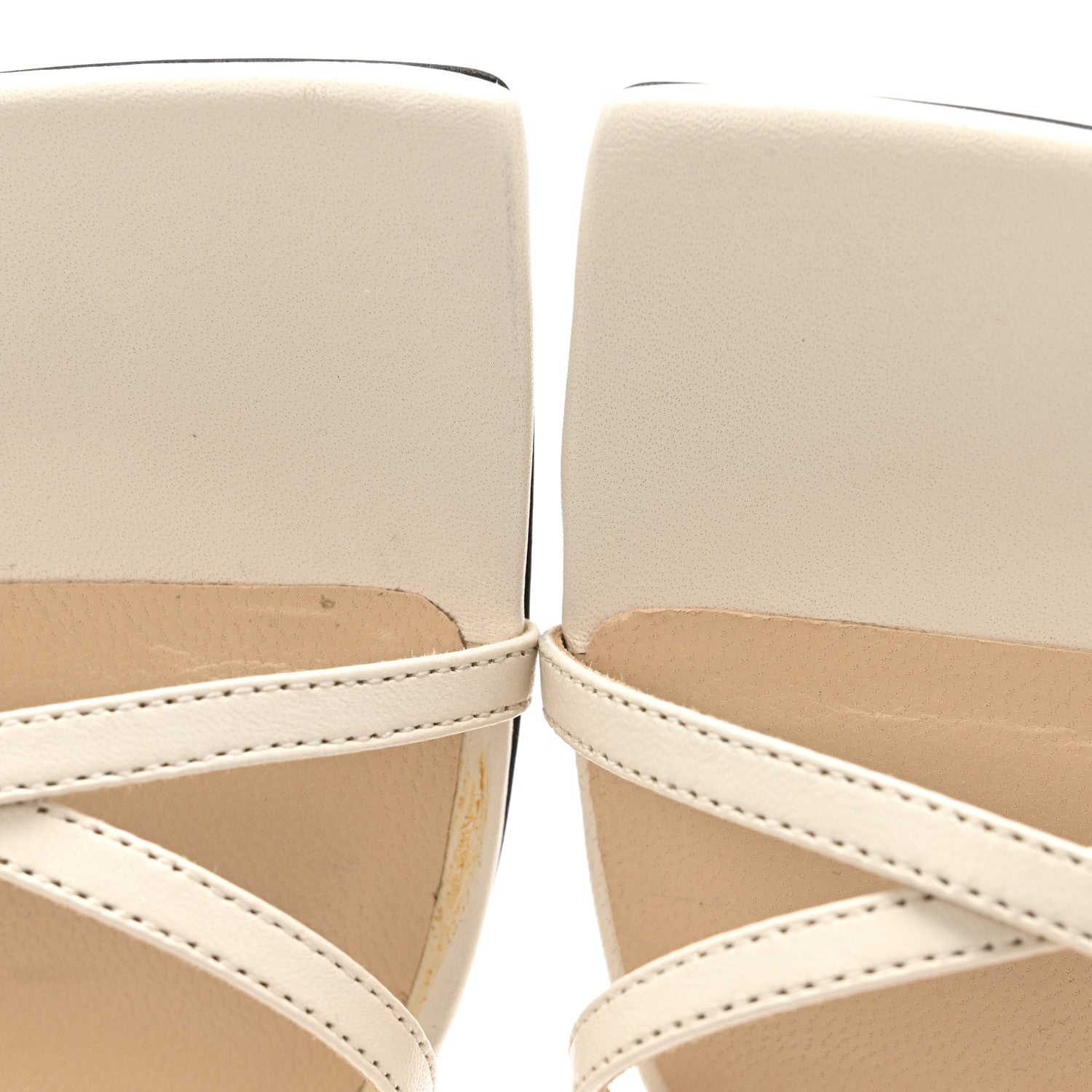 Jimmy Choo Nappa Metz 100 Sandals 38 Latte 9 of 12