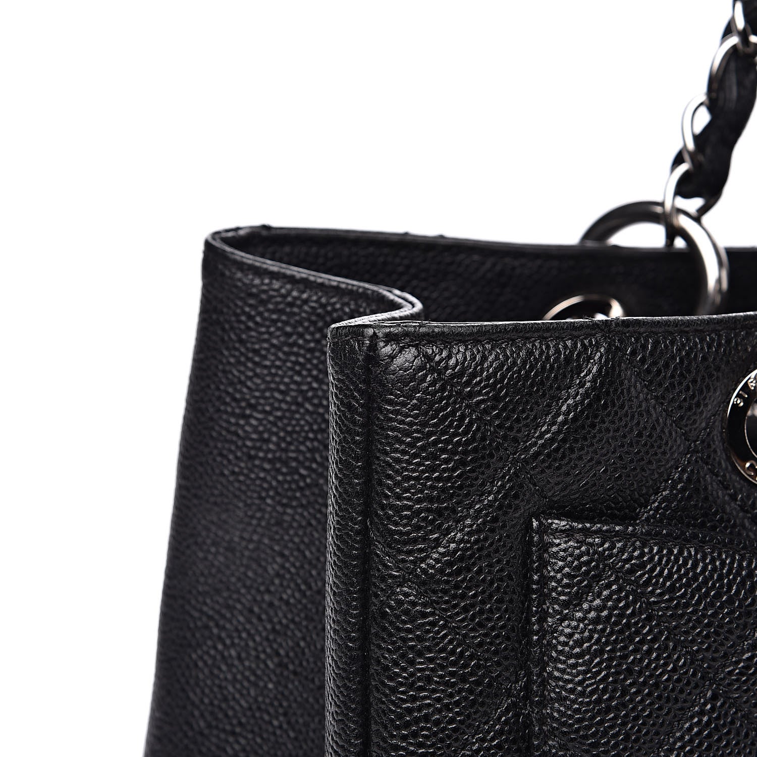 Chanel Caviar Quilted Grand Shopping Tote GST Black 14 of 15