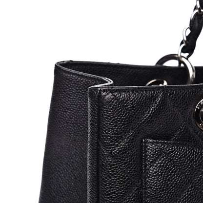 Chanel Caviar Quilted Grand Shopping Tote GST Black 14 of 15