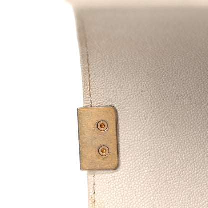 Chanel Caviar Quilted Medium Boy Flap White 13 of 27
